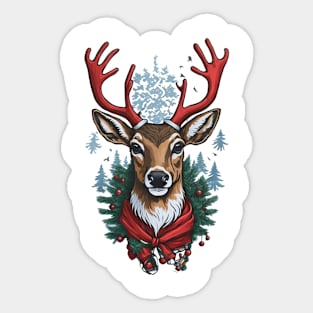 XMas Raindeer Sticker